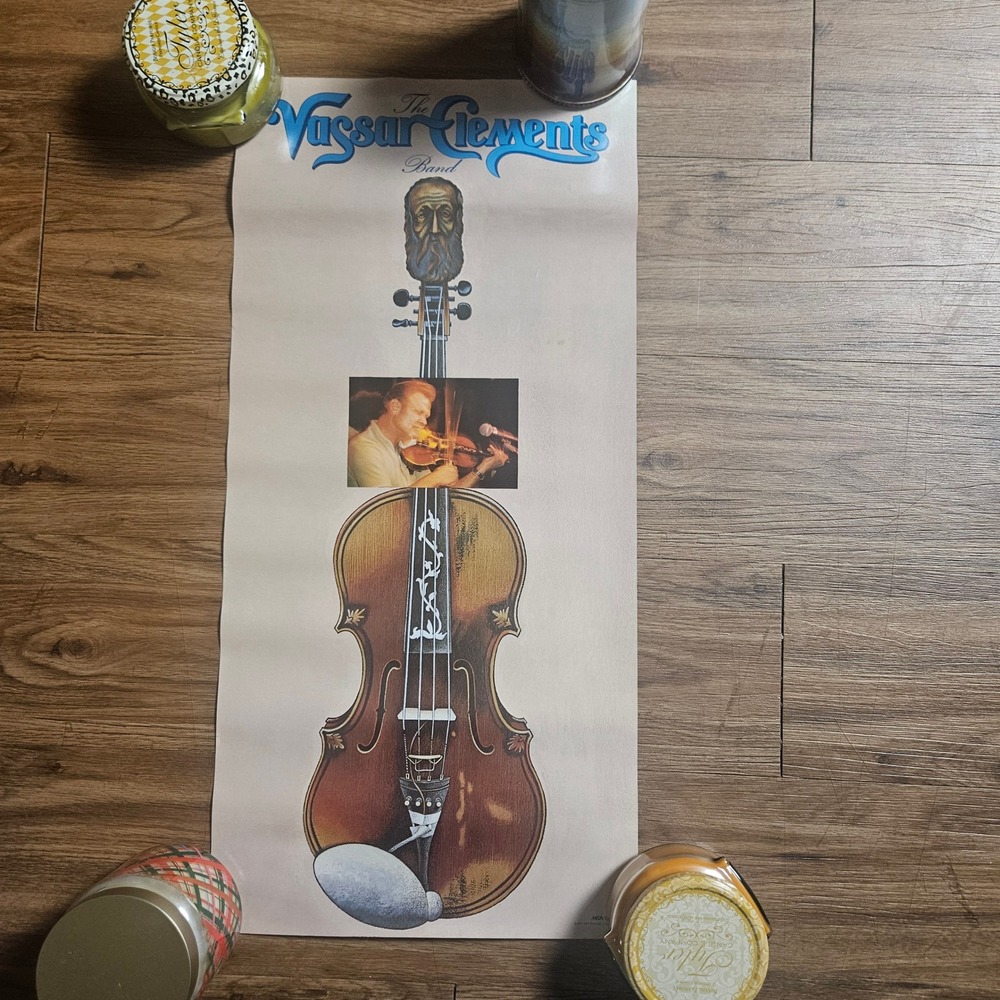 The Vassar Clements Band Self Titled Vintage 1977 Promo Album Poster 12x25 MCA